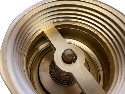 Brass Spring Check Valve with Barbed Connectors