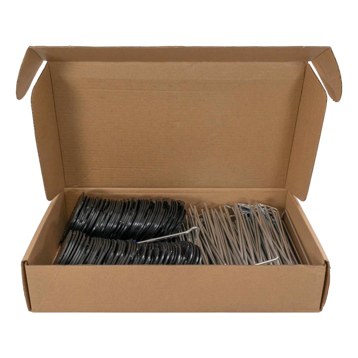 Weed Control Membrane Pegs Buffer Washer Set Blue with Rubber Mallet