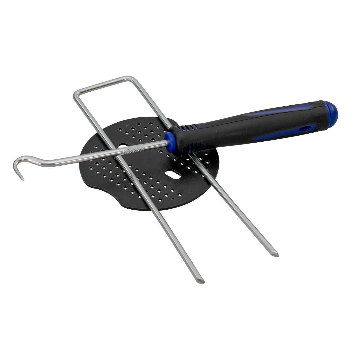 Weed Control Membrane Pegs Buffer Washer Set Blue with Rubber Mallet