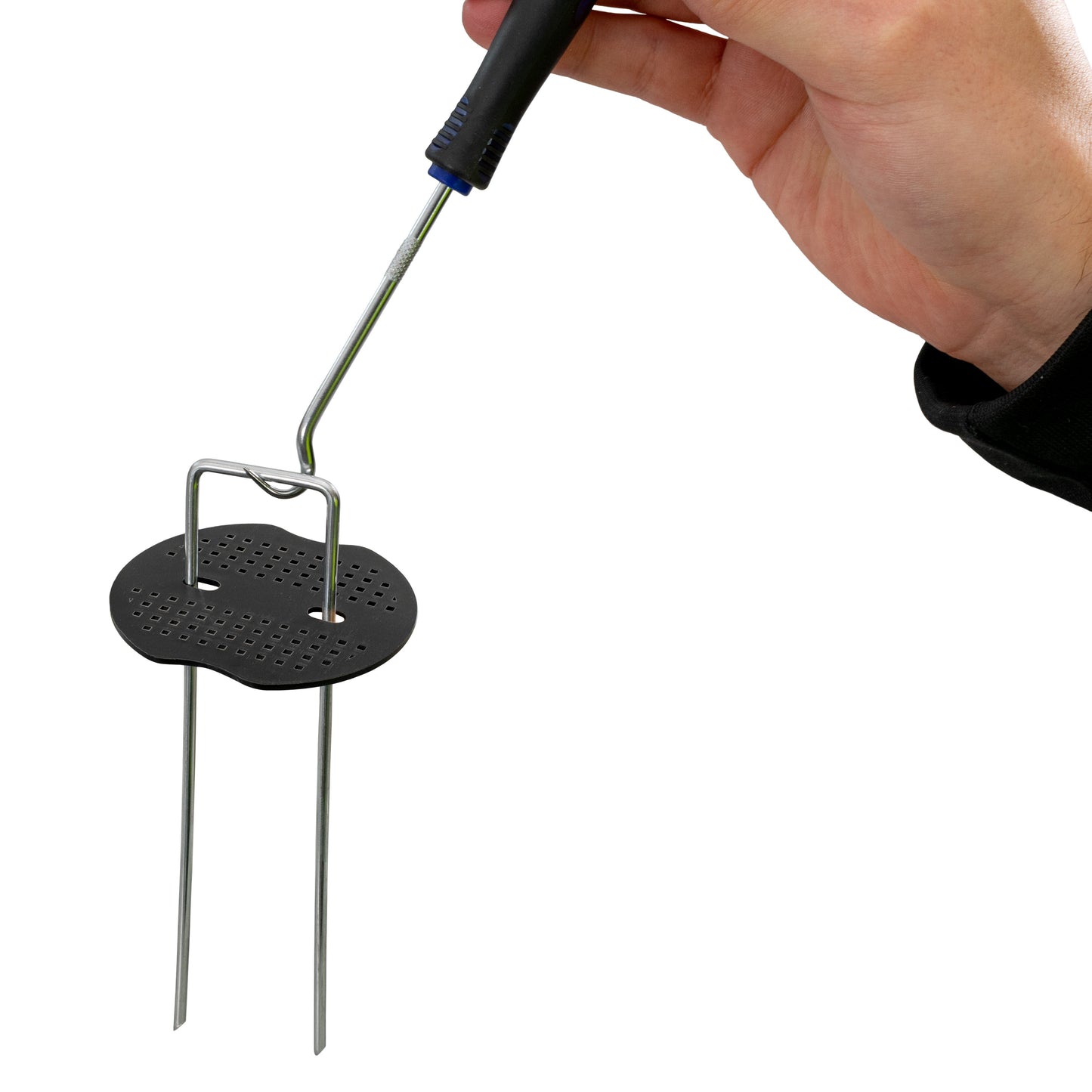 Weed Control Membrane Pegs Buffer Washer Set Blue with Rubber Mallet