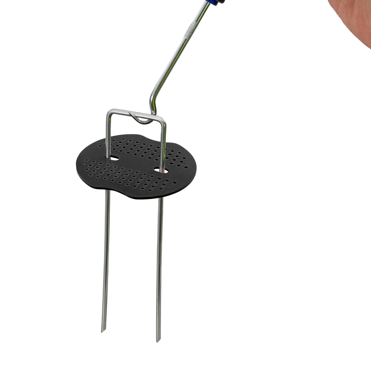 Weed Control Membrane Pegs Buffer Washer Set Blue with Rubber Mallet