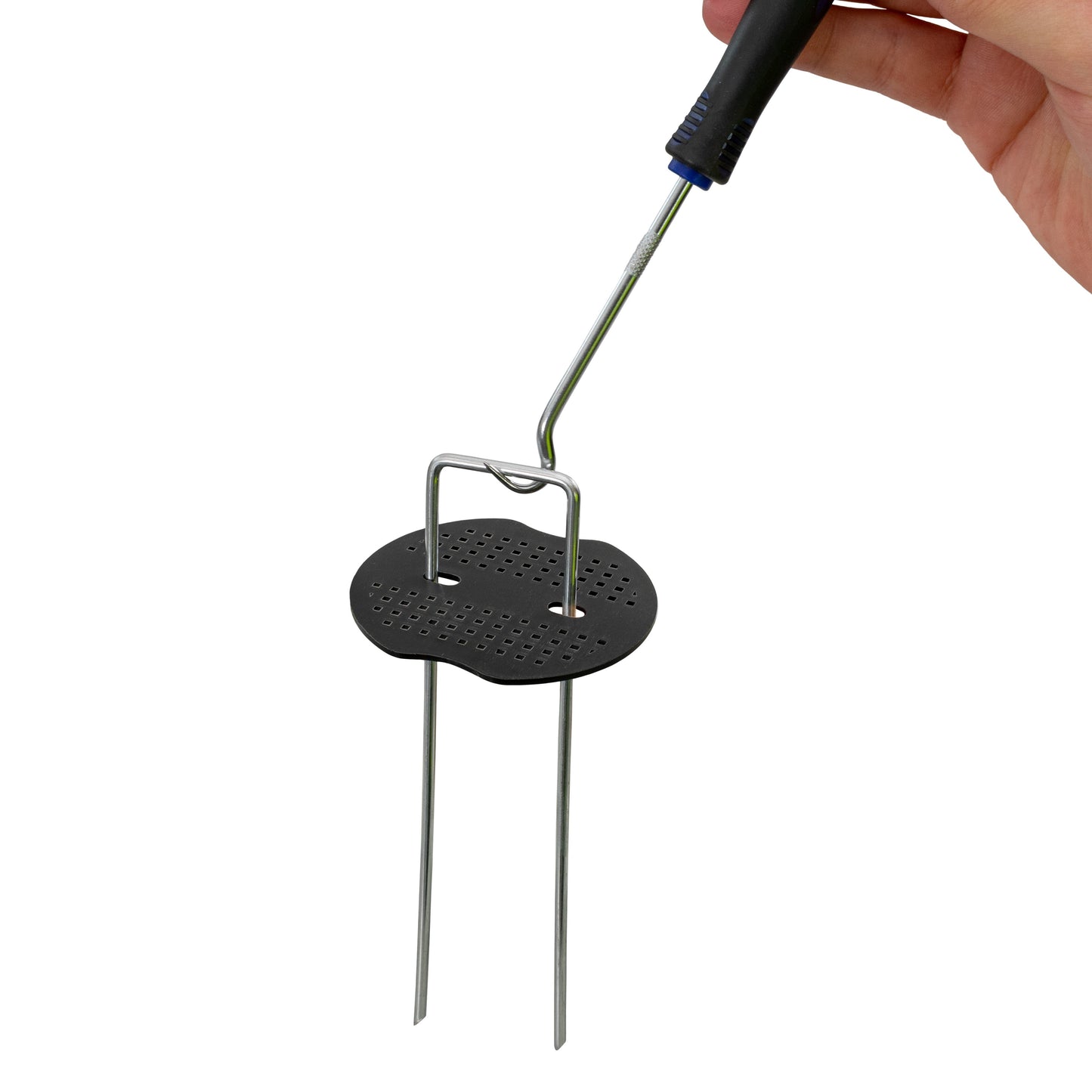 Weed Control Membrane Pegs Buffer Washer Set Blue with Rubber Mallet