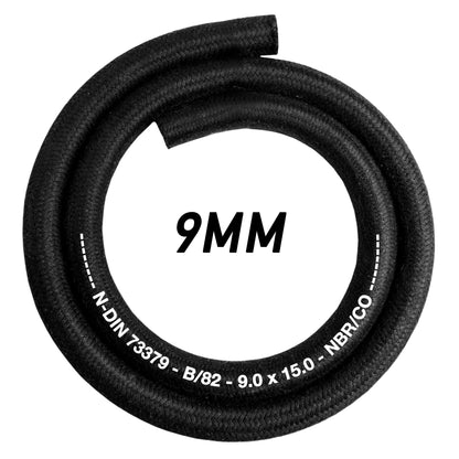 Rubber Reinforced with a Heat Resistant Textile Braid 9mm/15mm