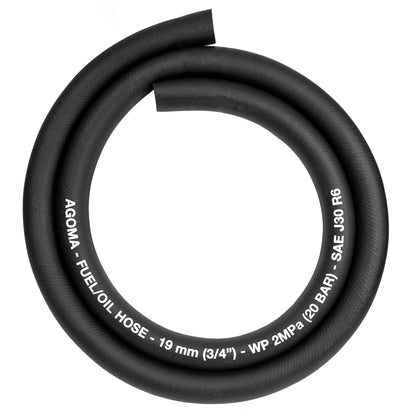 Rubber 19mm Braided Fuel, Oil Hose SAE J30 R6
