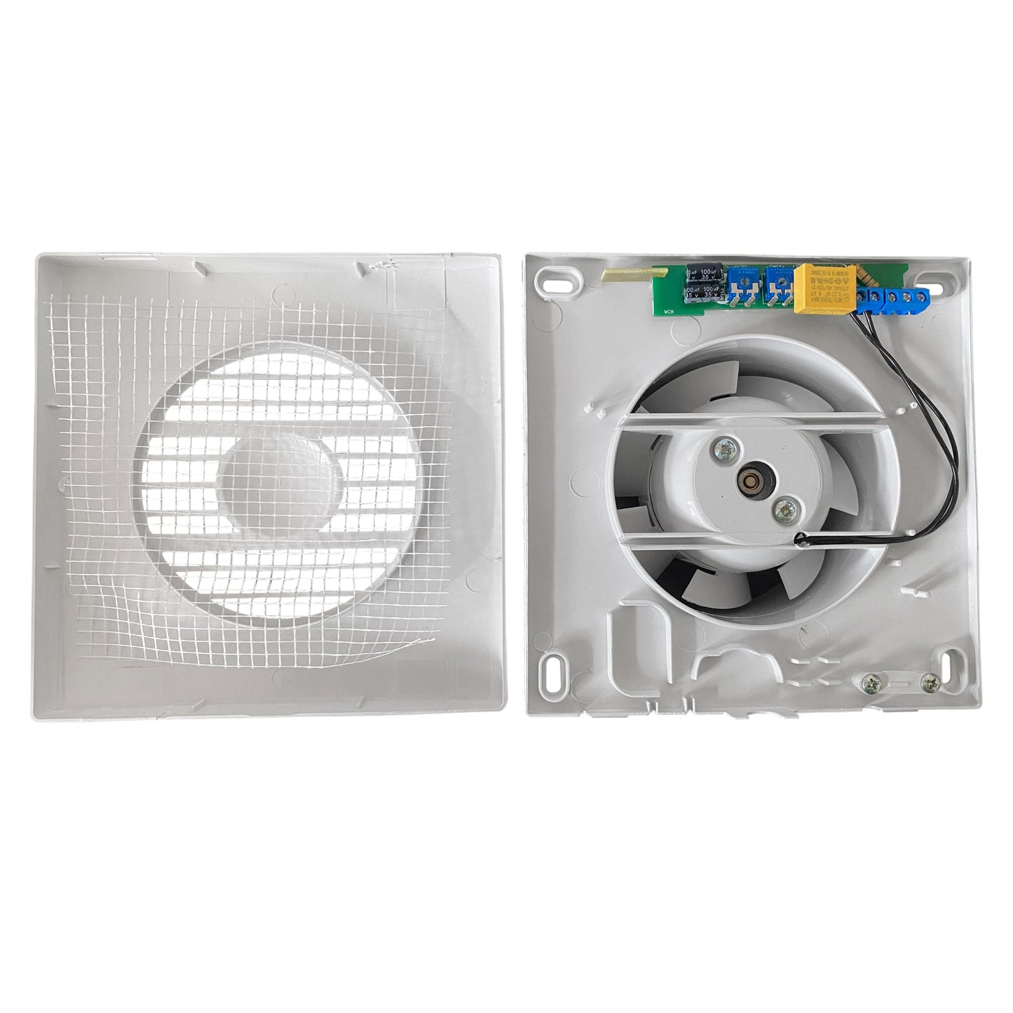 Through Wall Ventilation Kit RICO Timer Switch Fan with Graphite External Vent