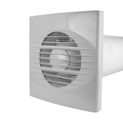 Through Wall Ventilation Kit RICO Timer Switch Fan with Graphite External Vent