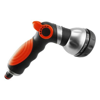 Hose Gun Water Sprayer 8-Pattern Multi-Function, Cost Wise Black/Orange