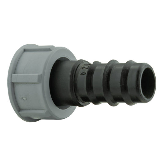 Joiner for 20mm Pipe with ¾” BSPF Thread