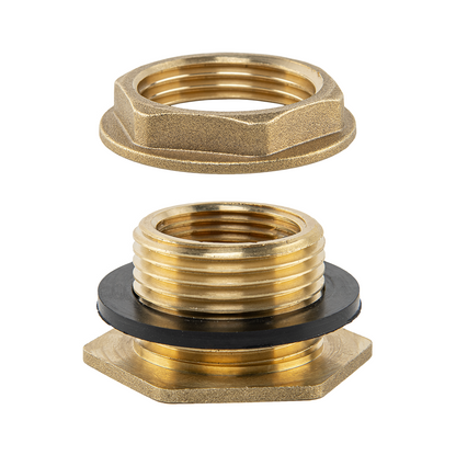 Water Butt Brass 1" BSP Male - 3/4" BSP Female