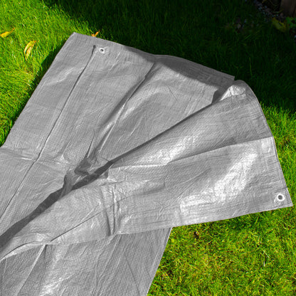 Grey S-Grade Tarpaulin 3m x 4m