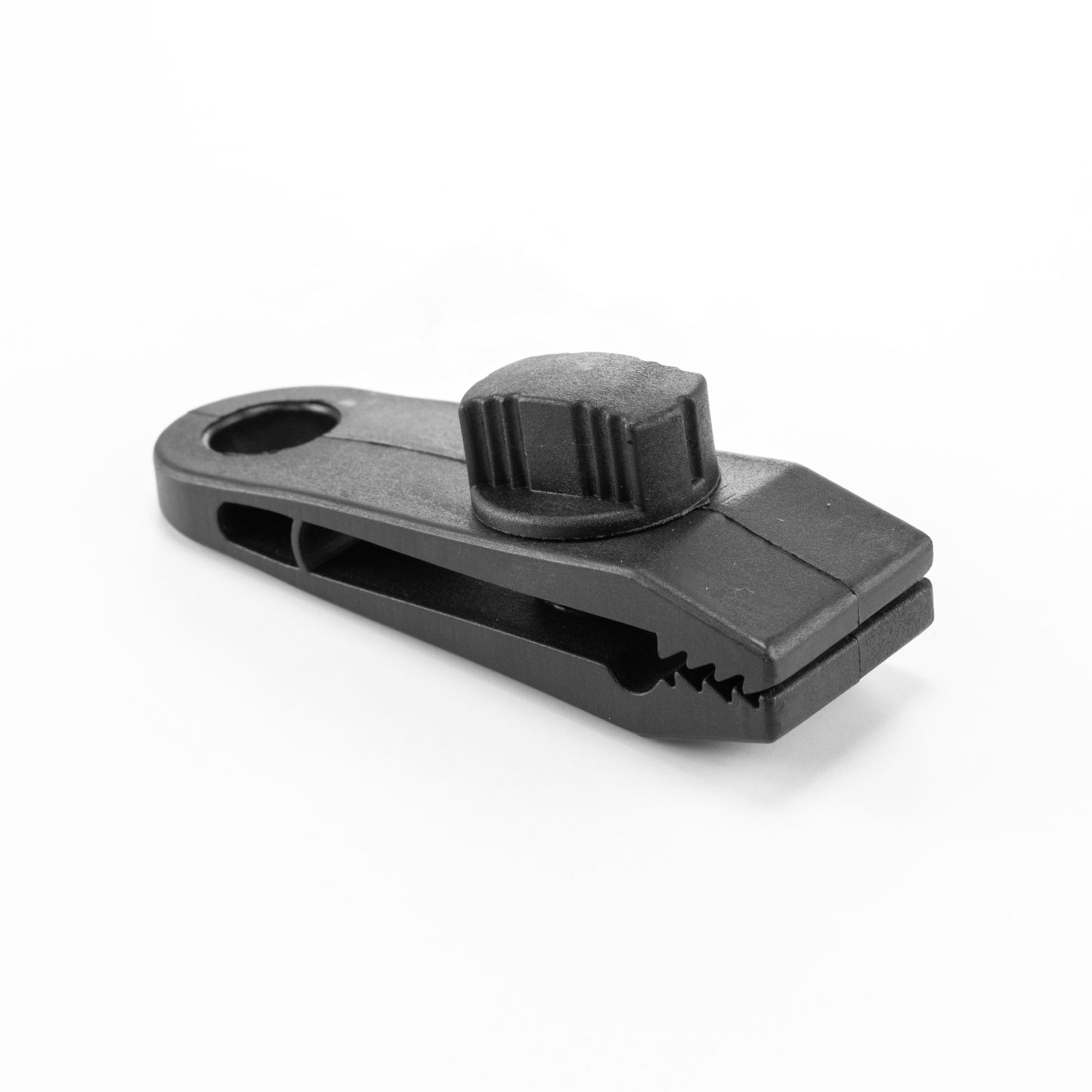 Black/Silver L-Grade Tarpaulin with 10m of 6mm Bungee Rope and 10 x Screw Type Tarp Clips