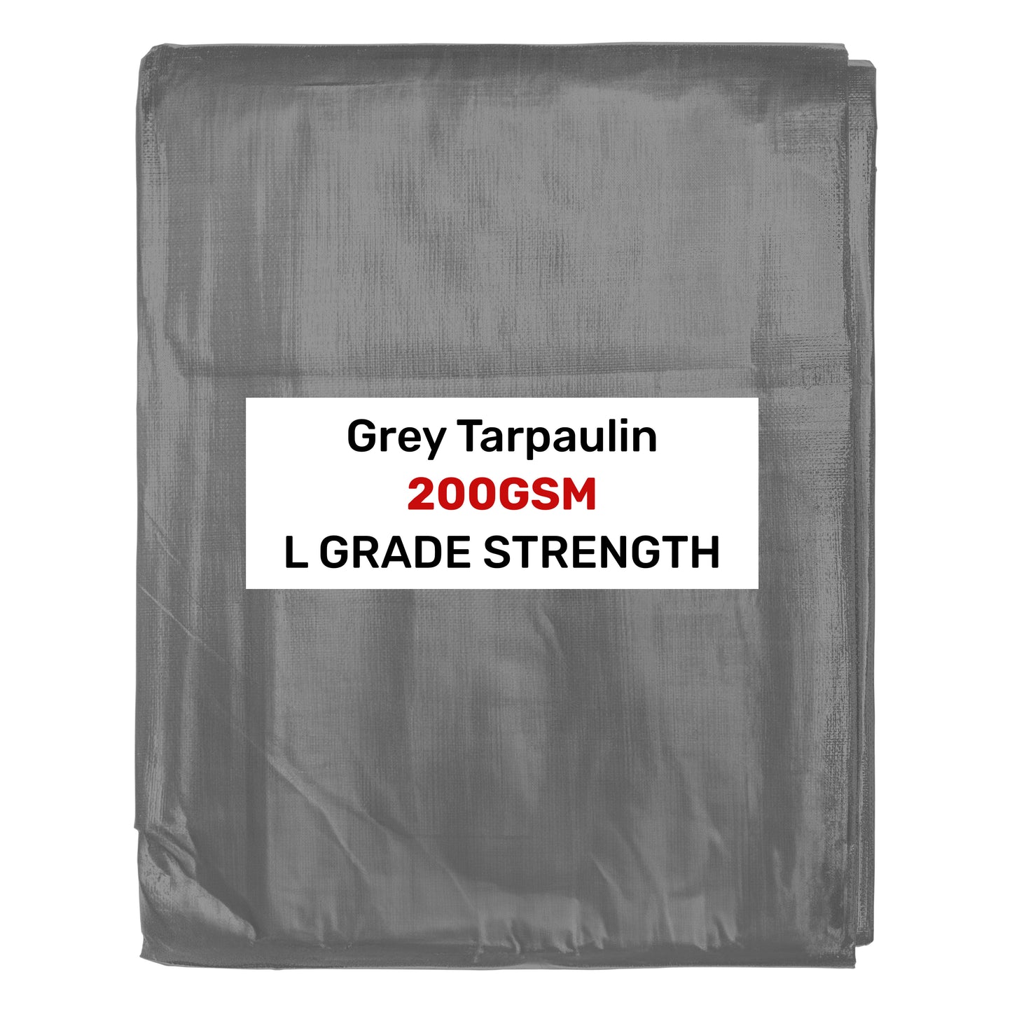 Grey L-Grade Tarpaulin 2m x 4m