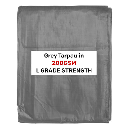 Grey L-Grade Tarpaulin 2m x 4m