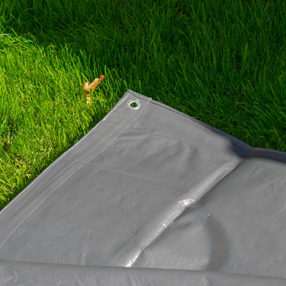 Grey L-Grade Tarpaulin 2m x 4m