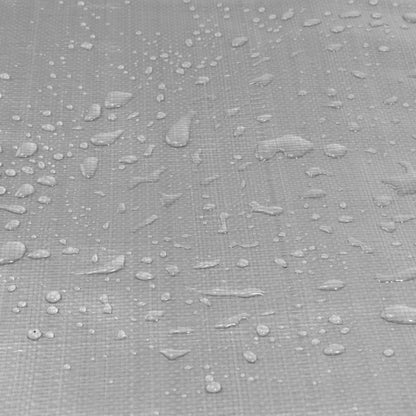 Tarpaulin 260GSM Silver/Black with 10 x Clip-On Eyelets Black