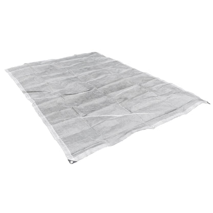 Clear XL-Grade Tarpaulin with 10 x 6" Bungee Balls (Black) and 10 x Screw Type Tarp Clips