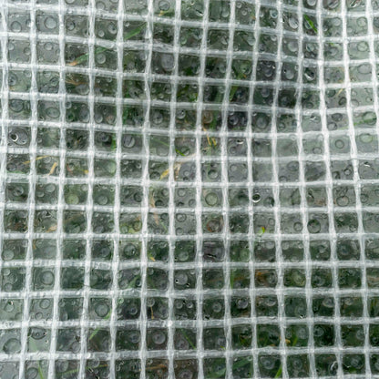 Tarpaulin 300GSM Clear with 10 x Clip-On Eyelets Black