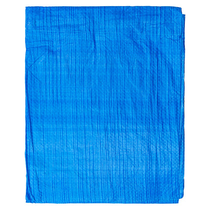 Tarpaulin 50GSM Blue with 10 x Clip-On Eyelets Black