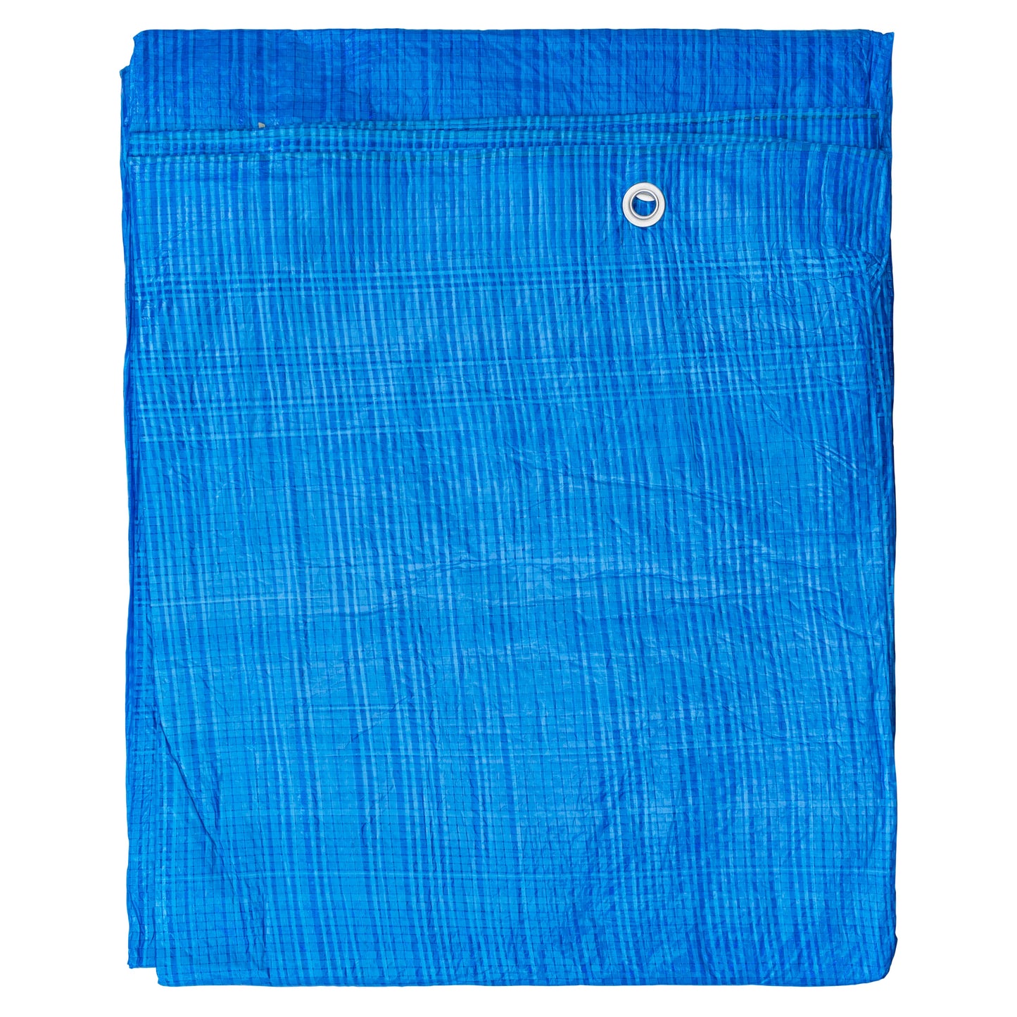 Blue S-Grade Tarpaulin with 10m of 6mm Bungee Rope and 10 x Screw Type Tarp Clips