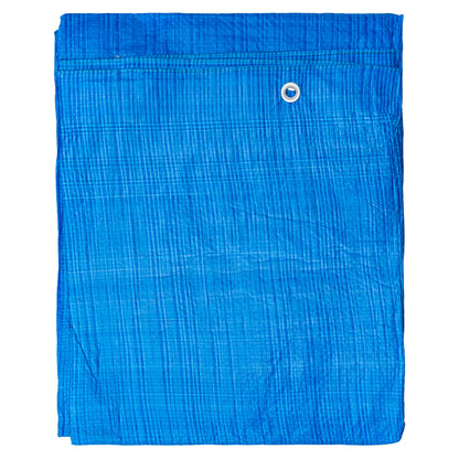 Blue S-Grade Tarpaulin with 20 x 4" Bungee Balls (White)