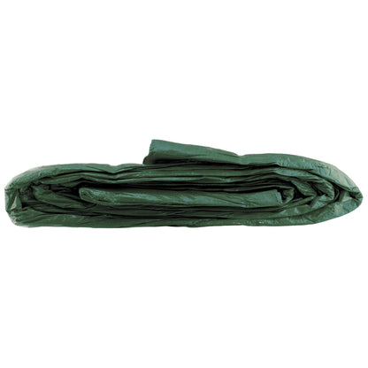 Tarpaulin 90GSM Green with 10 x Clip-On Eyelets Black