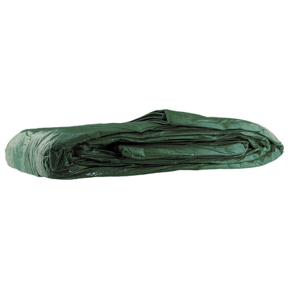 Tarpaulin 90GSM Green with 10 x Clip-On Eyelets Black