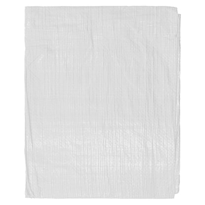 Tarpaulin 90GSM White with 10 x Clip-On Eyelets Black