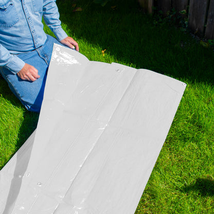 White M-Grade Tarpaulin 3m x 4m