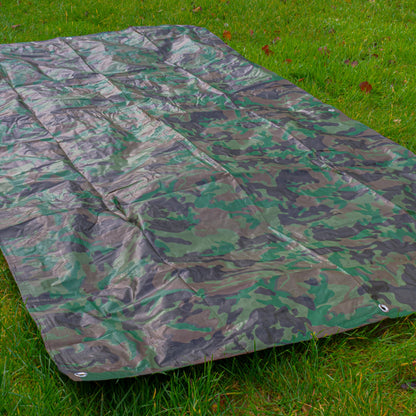 Camouflage M-Grade Tarpaulin 2.4m x 3m