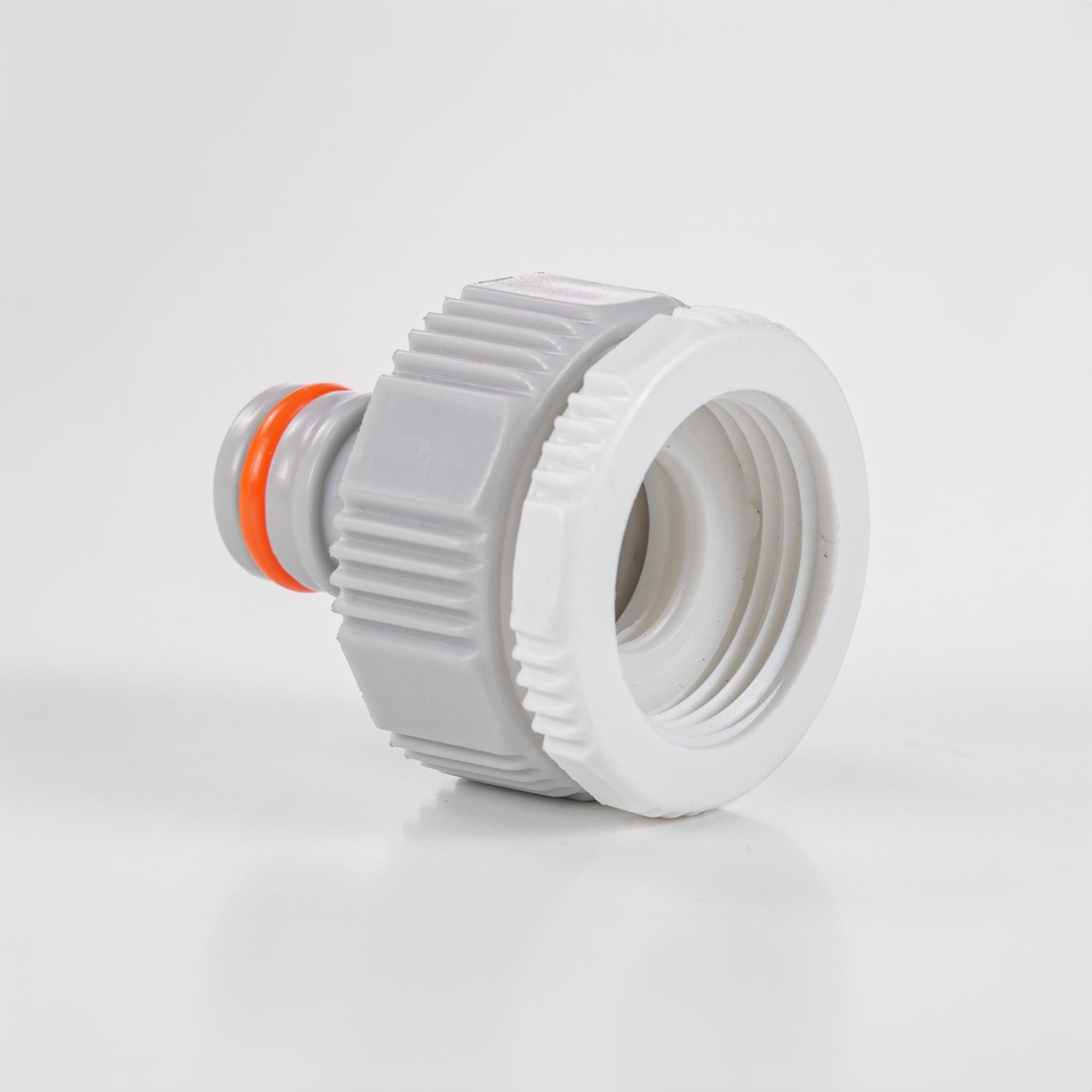 Female Tap Connector 1" or 3/4" BSP Female, Gray/White