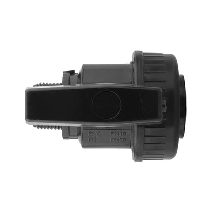 Wall Flange Kit 25mm MDPE + Large Plastic Valve & 25mm MDPE Straight