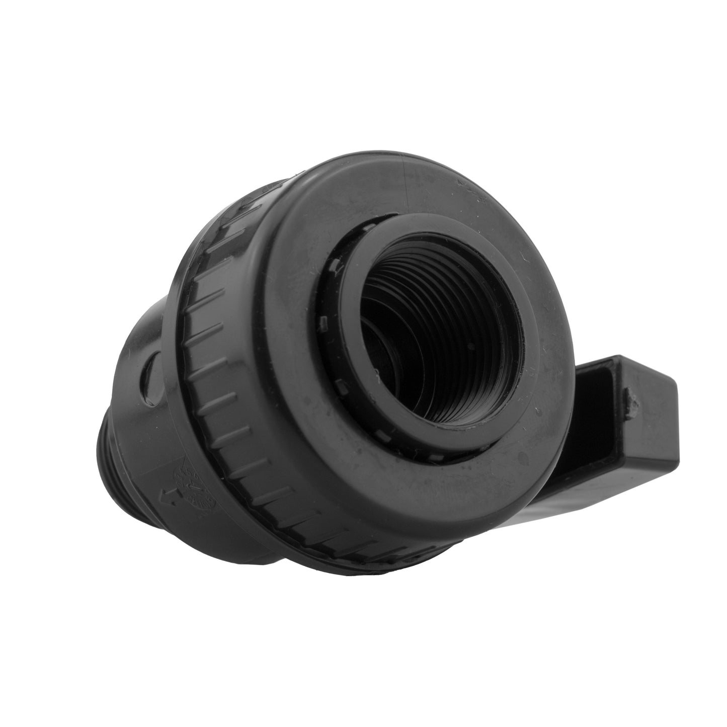 Wall Flange Kit 32mm MDPE + Large Plastic Valve & 20mm MDPE Straight