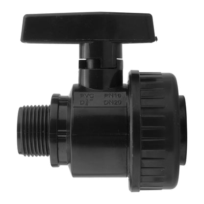 Wall Flange Kit 25mm MDPE + Large Plastic Valve + Geka