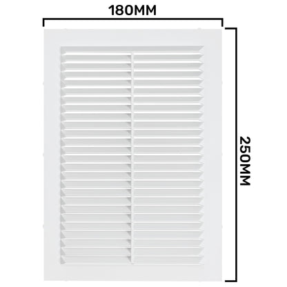 Louvre Vent D/180X250RW Classic 180mm X 250mm with Fly Screen