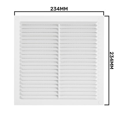 Louvre Vent  D/235W 235mm X 235mm with Fly Screen