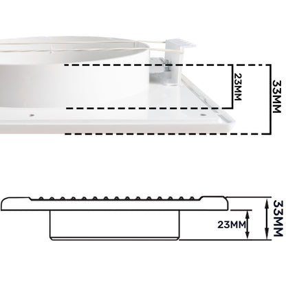Louvre Vent White DL/125 RW LUX With Fly Mesh