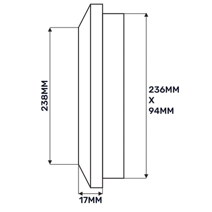 Louvre Vent Duo Smart 90/240 90mm X 240mm With Fly Mesh
