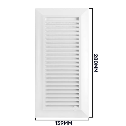 Louvre Vent Duo Smart 90/240 90mm X 240mm With Fly Mesh