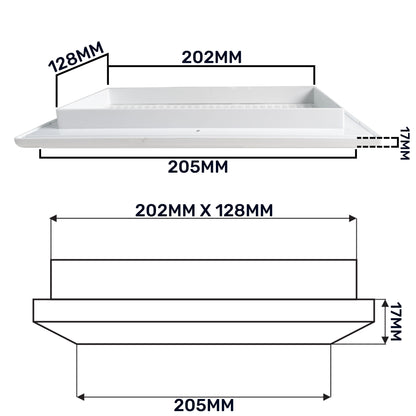 Louvre Vent Duo Smart 140/210 140mm X 210mm With Fly Mesh