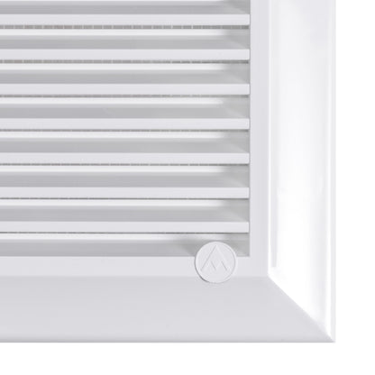 Louvre Vent White Duo Smart 135G 135mm With Fly Mesh
