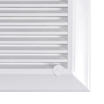 Louvre Vent White Duo Smart 165 With Fly Mesh
