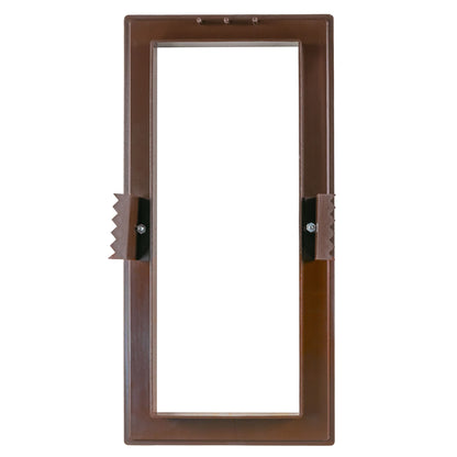 Louvre Vent Duo Smart 90/240 Brown 90mm x 240mm With Fly Mesh