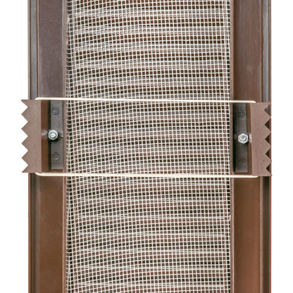 Louvre Vent Duo Smart 90/240 Brown 90mm x 240mm With Fly Mesh