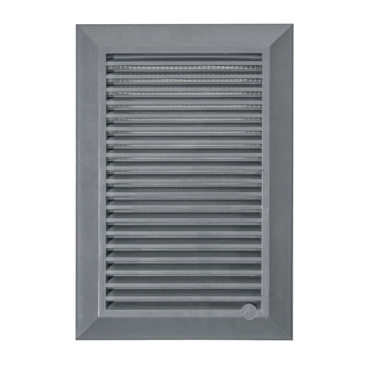 Louvre Vent Graphite Duo Smart 140/210 140mm X 210mm With Fly Mesh