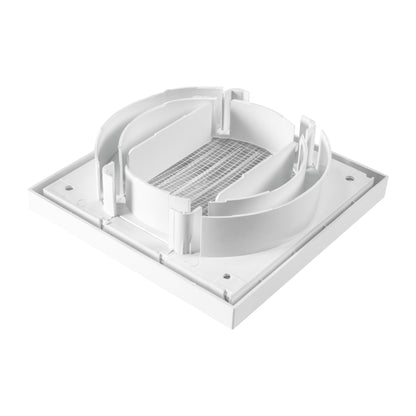 Through Wall Ventilation Kit Louvre Vent VC-KR0153 with White External Vent