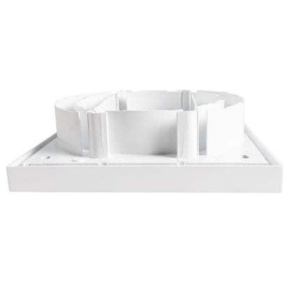 Through Wall Ventilation Kit Louvre Vent VC-KR0153 with White External Vent