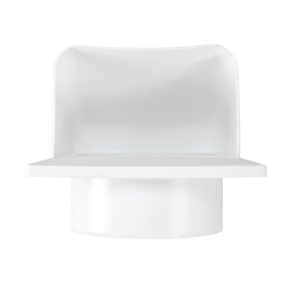 Through Wall Ventilation Kit Round Bella Vent with White External Vent