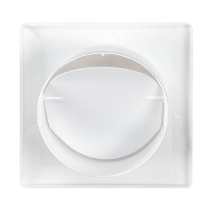 Through Wall Ventilation Kit Round Bella Vent with White External Vent
