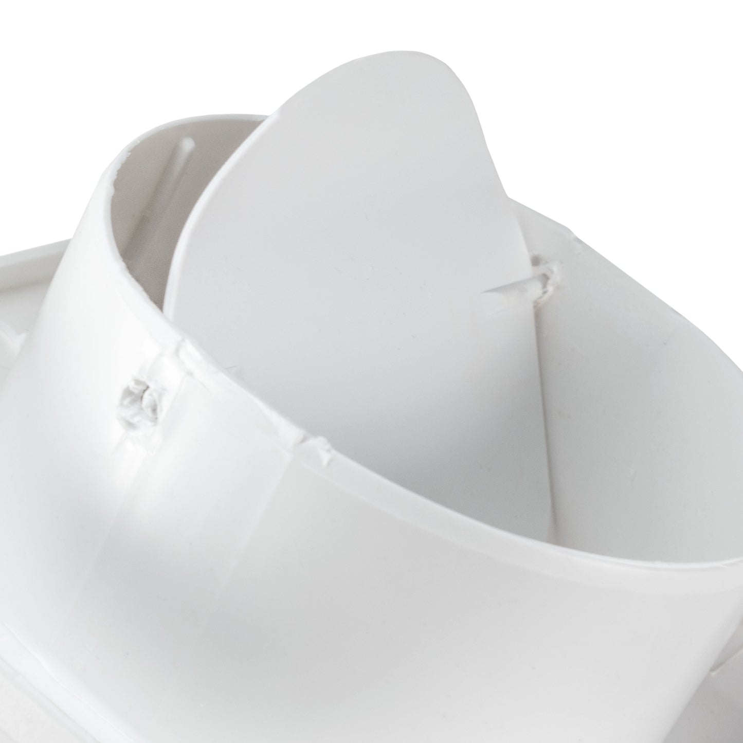Through Wall Ventilation Kit Round Bella Vent with White External Vent