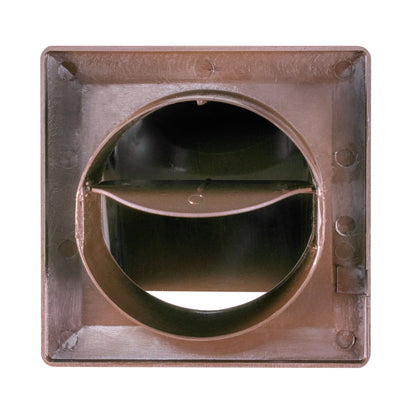 Through Wall Ventilation Kit RICO Timer Switch Fan with Brown External Vent